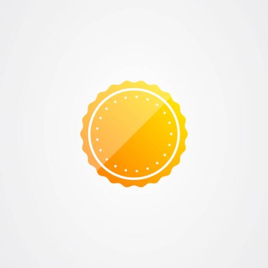 Boş rozet vektör tasarım şablonu