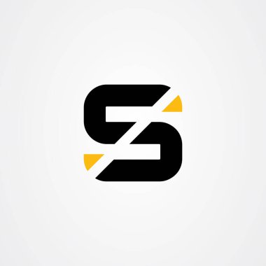 S Harfi Logo Tasarım Şablonu