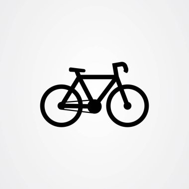 Bisiklet simgesi logo vektör tasarımı