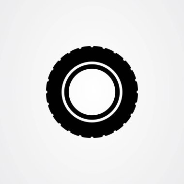 Tekerlek simgesi logo vektör tasarımı