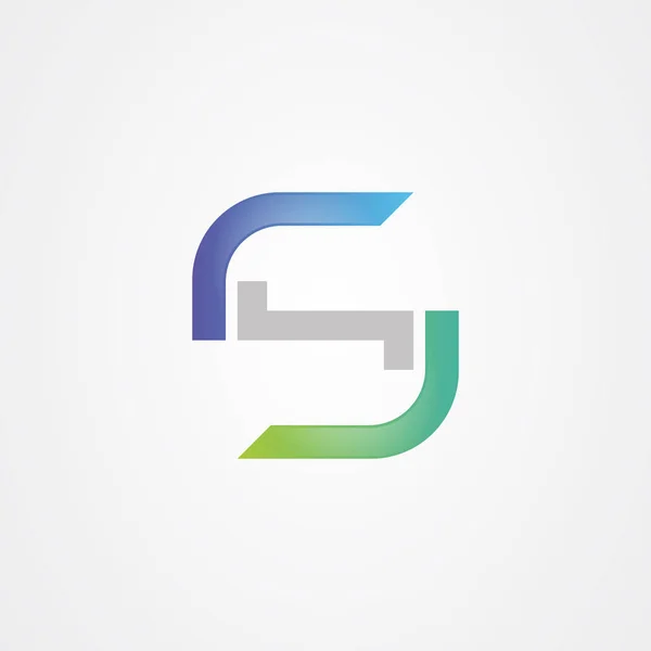 S letter icon logo vektordesign — Stockvektor