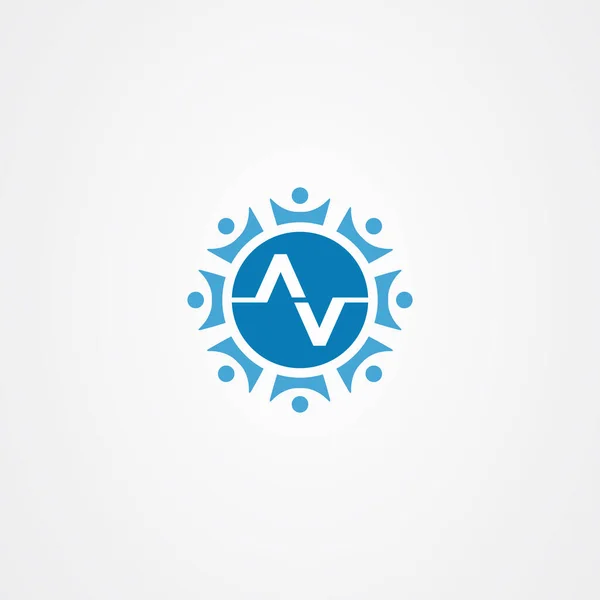Σχεδιασμός διανυσματικού λογότυπου εικονιδίου ομάδας — Διανυσματικό Αρχείο