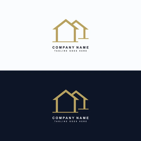 Immobilier icône logo vectoriel design — Image vectorielle