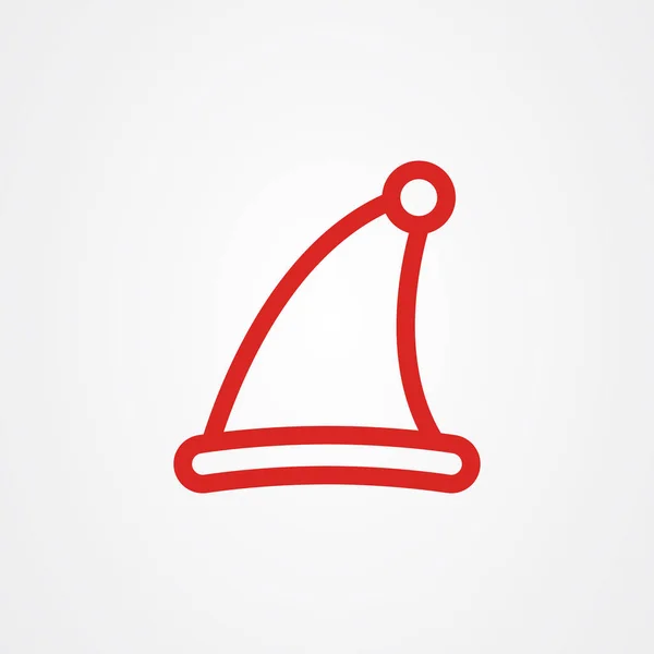 Santa claus hat icon vector design. — 스톡 벡터