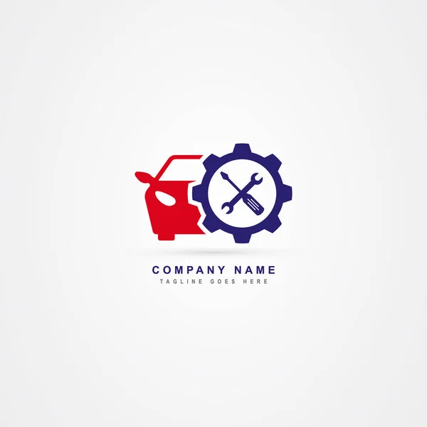 Icono de servicio de coche logo vector plantilla — Vector de stock