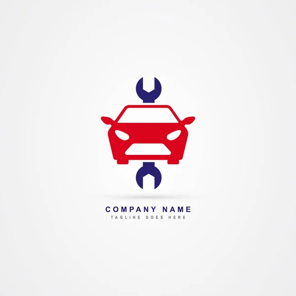 Icono de servicio de coche logo vector plantilla — Vector de stock