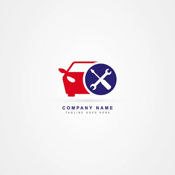 Icono de servicio de coche logo vector plantilla — Vector de stock