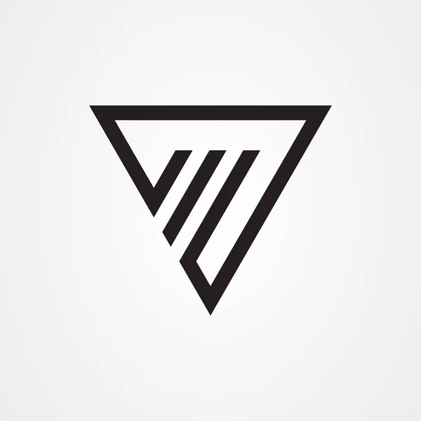 Üçgen simgesi logo vektör tasarımı