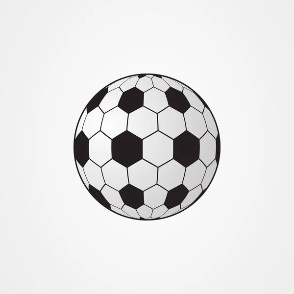 Bola de fútbol icono logo vector — Vector de stock