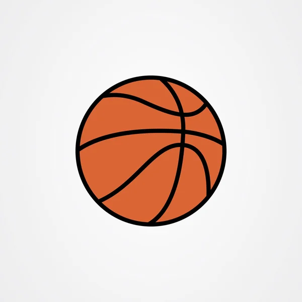 Basketbol ikonu logo vektör tasarımı.