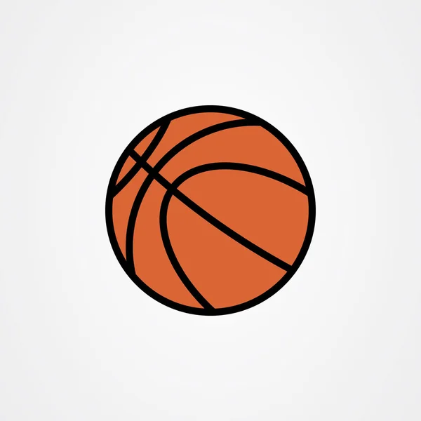 Basketbol ikonu logo vektör tasarımı.