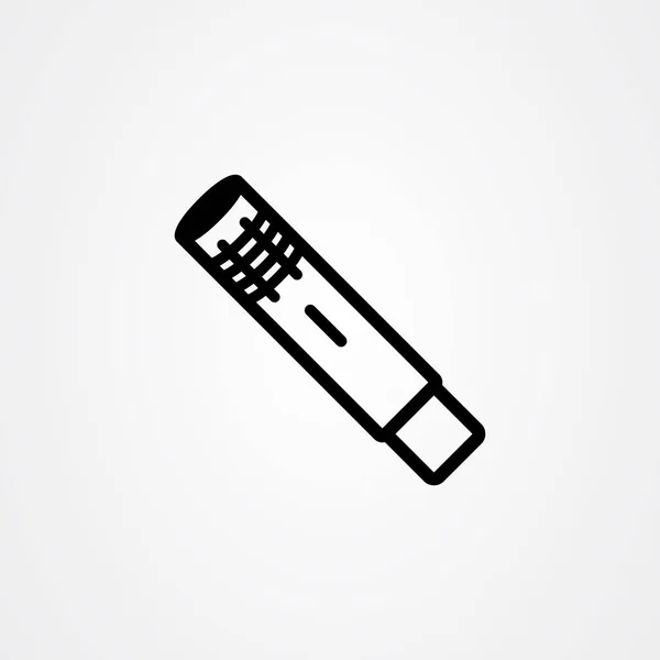 Condenser microphone icon vector design — 스톡 벡터