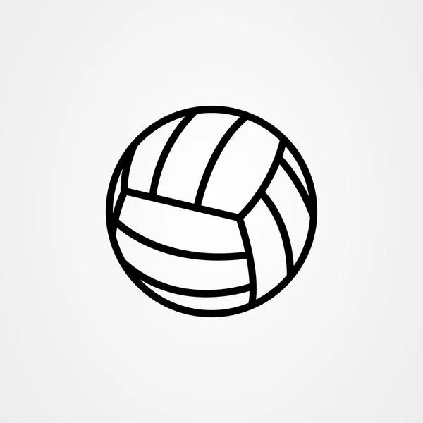 Beachvolleyball-Ikone Vektor-Illustration — Stockvektor