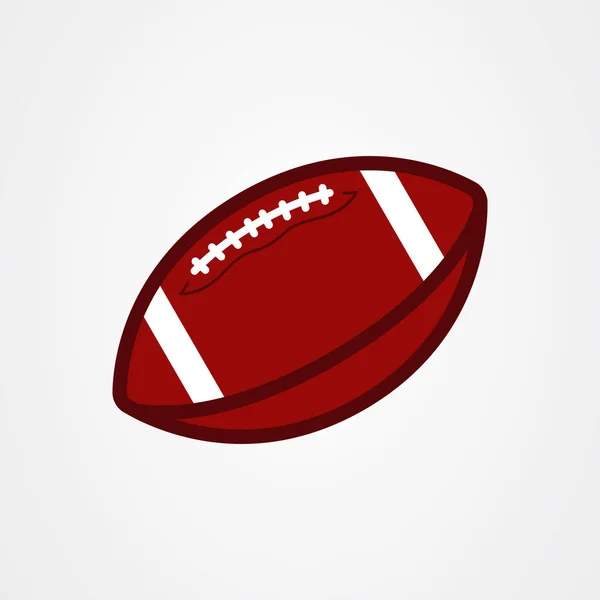 American Football Ball Ikone Vektor Illustration — Stockvektor