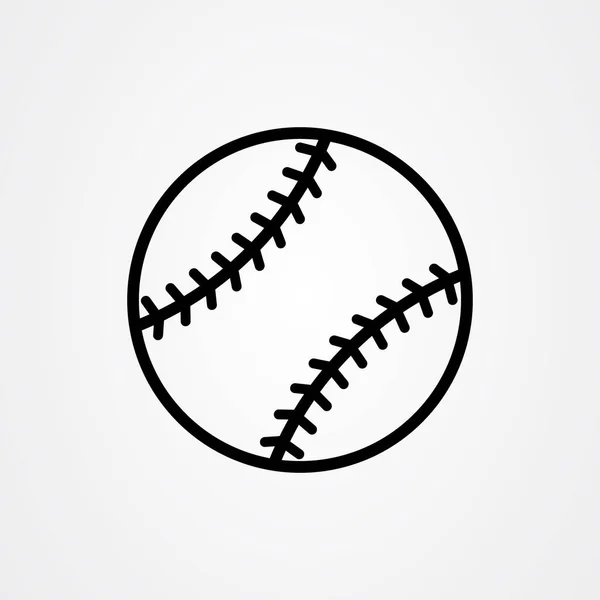Baseball ikon logotyp vektor design — Stock vektor