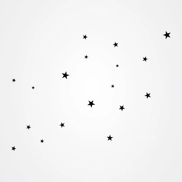 Stjärnor på en vit bakgrund — Stock vektor