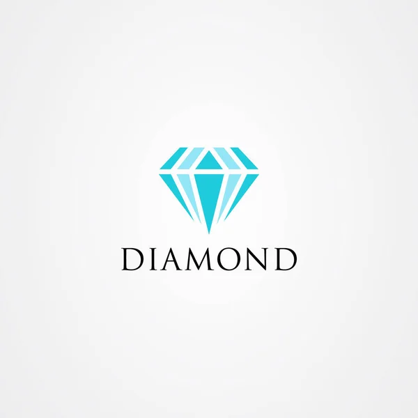 Diamond ikon logotyp vektor design — Stock vektor