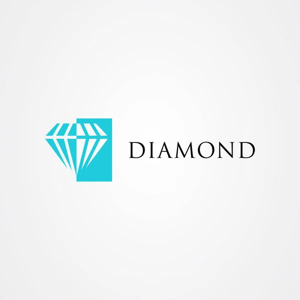Diamond ikon logotyp vektor design — Stock vektor