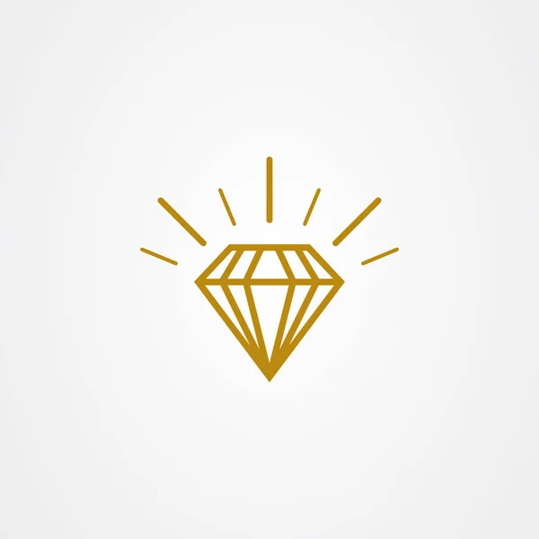 Diamond ikon logotyp vektor design — Stock vektor