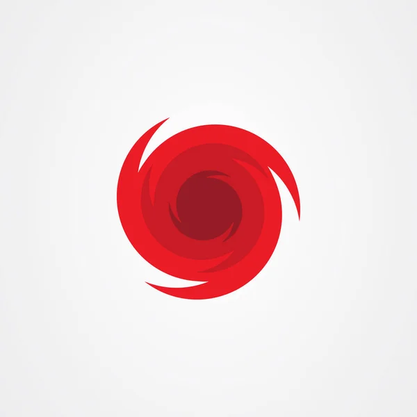 Hurricane symbol, abstract hurricane icon. — Stock Vector
