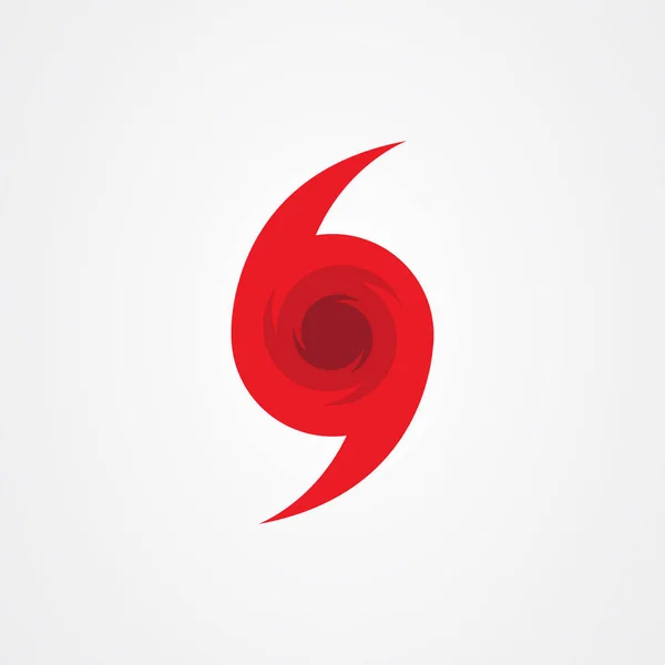 Hurricane symbol, abstract hurricane icon. — Stock Vector