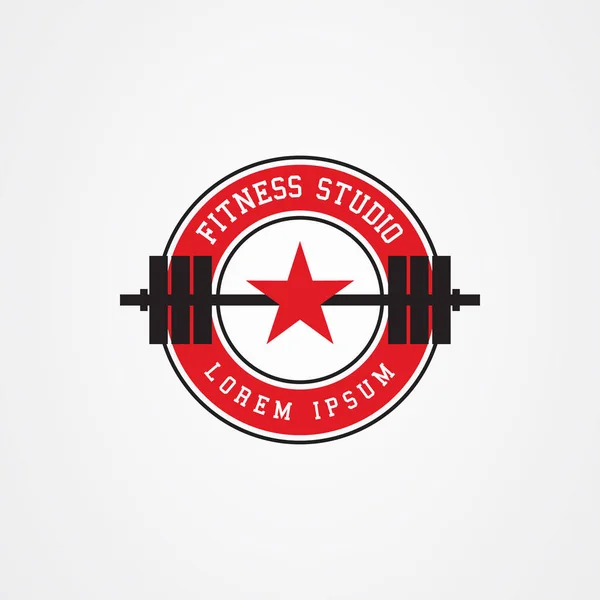 Fitness / Gym studio logo design inspirace — Stockový vektor