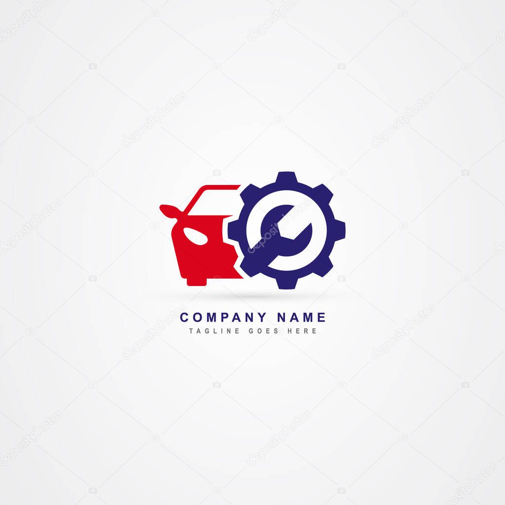 Car service icon logo vector template