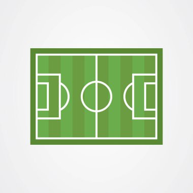 Futbol sahası logo vektör tasarımı