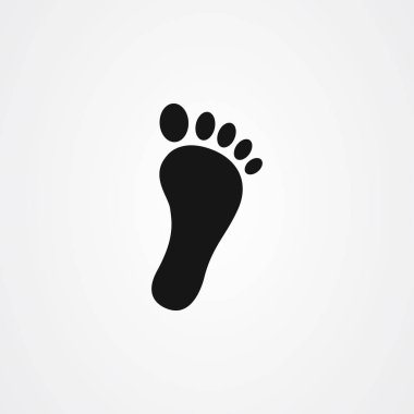 Foot step ikon vektör tasarımı