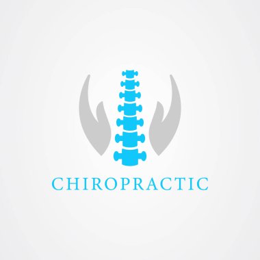 Kayropraktik ikon logo vektör tasarımı