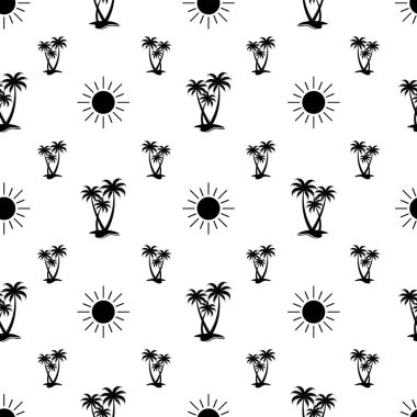 Avuç içi ve güneşte pürüzsüz desen. Tekstil, duvar kağıdı, arkaplan ve ambalaj kağıdı için kullanılabilir.