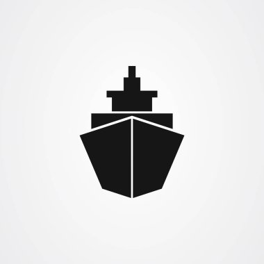Gemi simgesi logo vektör tasarımı