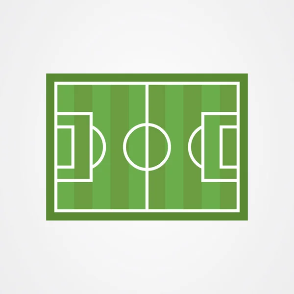 Векторный дизайн логотипа футбольного поля — стоковый вектор