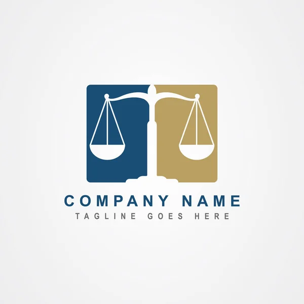 Design de logotipo do escritório de advocacia inspiração — Vetor de Stock