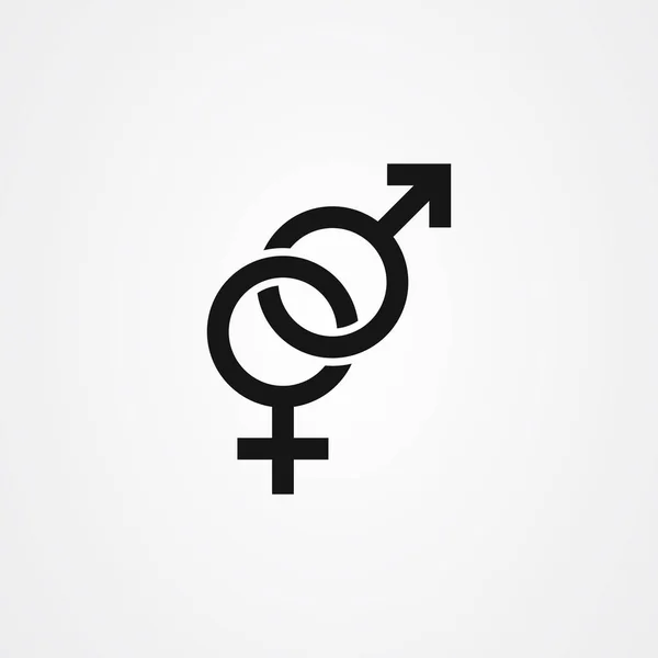 Návrh vektoru ikon pohlaví — Stockový vektor