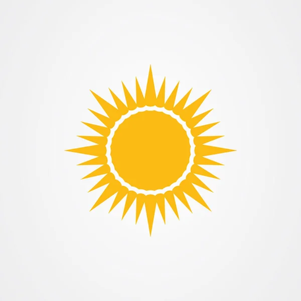 Projeto do vetor do logotipo do ícone do sol — Vetor de Stock