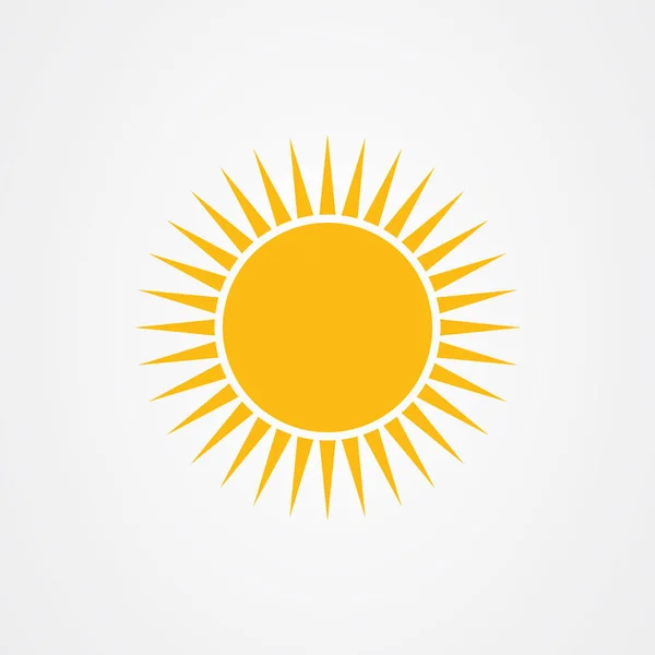 Projeto do vetor do logotipo do ícone do sol — Vetor de Stock