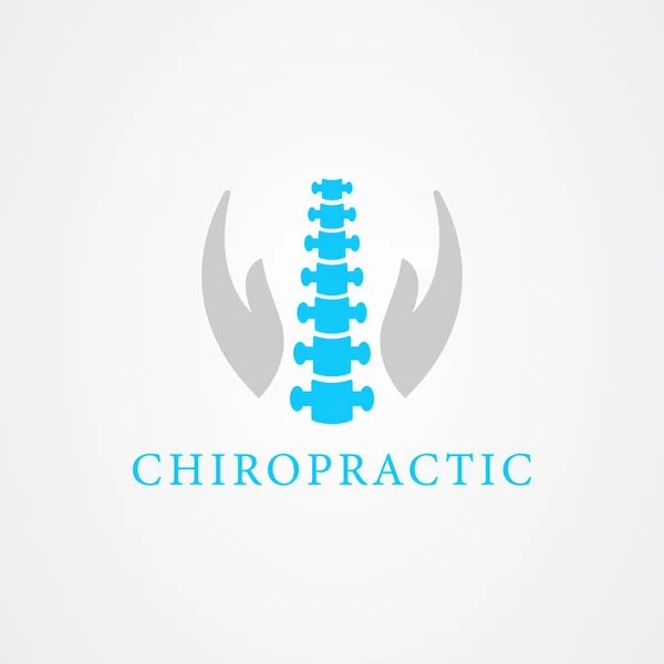 Chiropractic icon logo vector design — Stock Vector