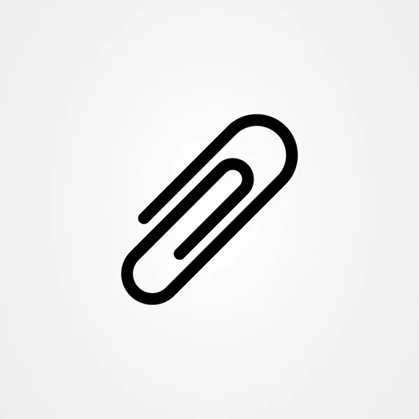 Clip de papel icono vector de diseño — Vector de stock