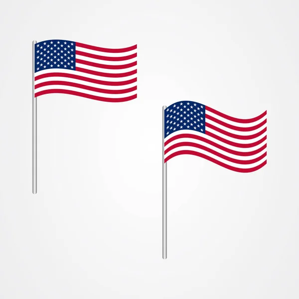 Vecteur de drapeau des États-Unis d'Amérique — Image vectorielle