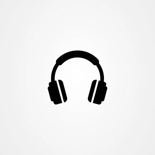 Headphones icon logo vector design — Stock Vector