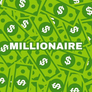 Milyoner illüstrasyon trend vektör arkaplanı