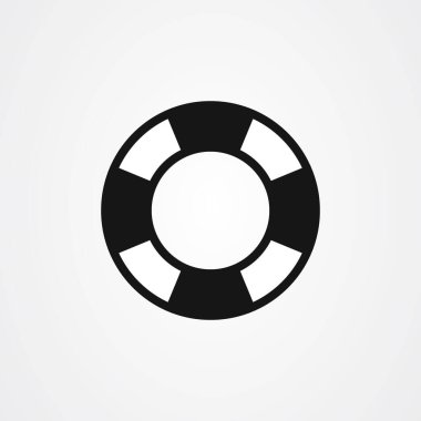 Lifebuoy simgesi logo vektör çizimi