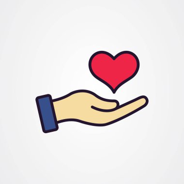 El ile sevgi sembolü çizimi