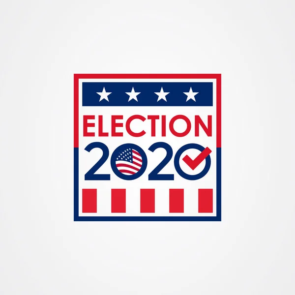 Banner de votación presidencial de los Estados Unidos de América 2020. — Archivo Imágenes Vectoriales