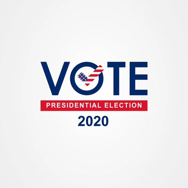 Banner de votación presidencial de los Estados Unidos de América 2020. — Archivo Imágenes Vectoriales