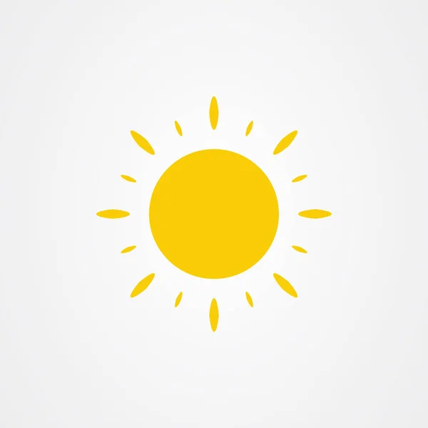 Sonnensymbol. Sommer Symbol Vektor Illustration. — Stockvektor