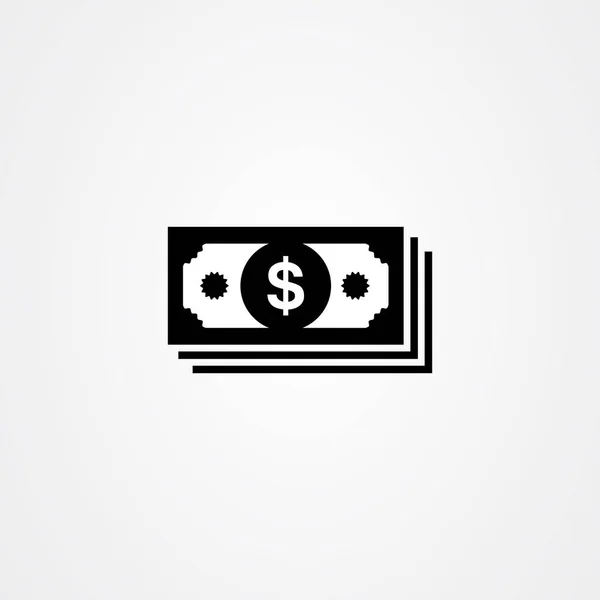Вектор иконок на долларах. Символ оплаты наличными. Знак доллара . — стоковый вектор