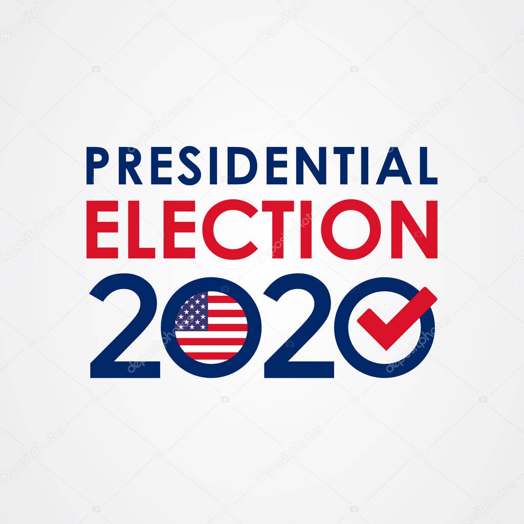 2020 United States of America presidential election vote banner.