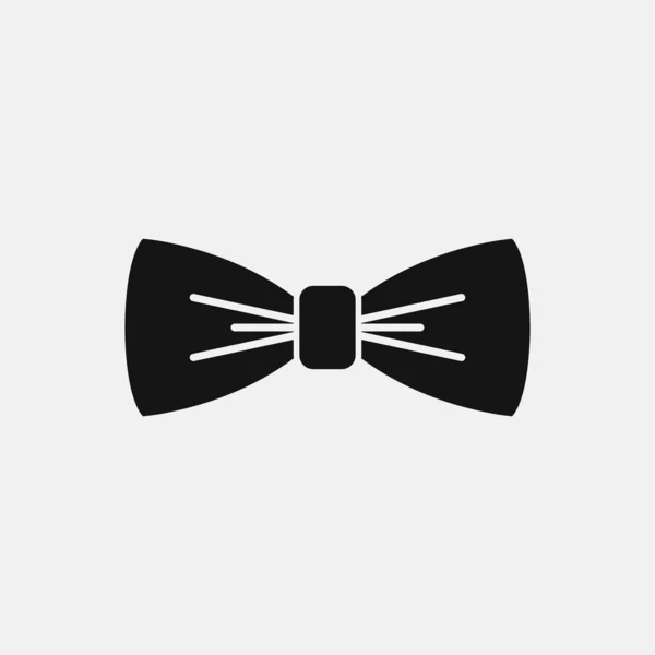 Bow Tie Pictogram Logo Ontwerp Eenvoudige Platte Vector Illustratie — Stockvector